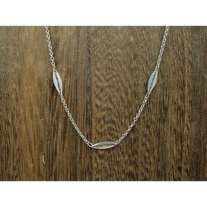 20" Sterling Silver Unique Pattern Chain Necklace Vintage Minimalist Everyday